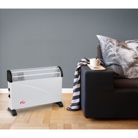 CH-2000A Termoconvettore elettrico JCF 2000 Watt tre livelli di potenza bianco