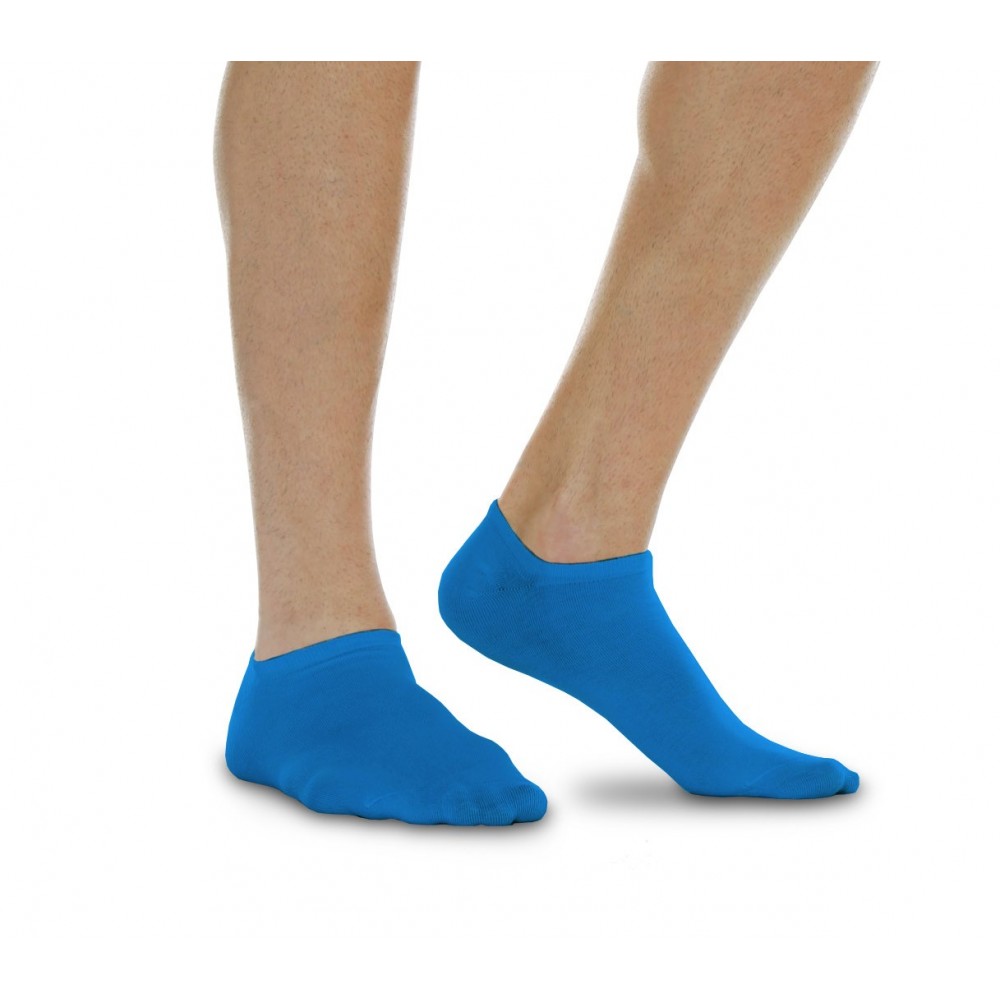 N803 Pack da 12 paia di fantasmini fluo da uomo vari colori in cotone