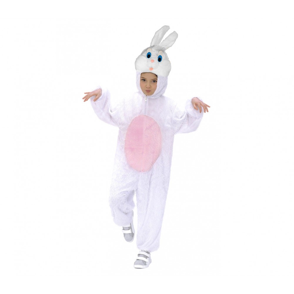 227639 Costume a Tutina Coniglio Bianco Bimbo - Bimba da 1 a 4 anni
