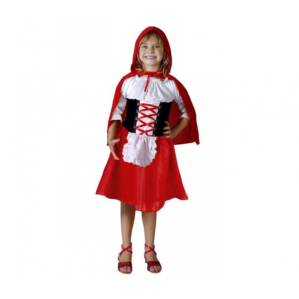 537721 Costume carnevale Cappuccetto Rosso Bambina da 3 a 12 anni