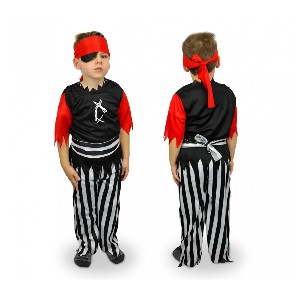 Atosa 30535 Costume Da Pirata Per Bambino – Taglia 12-24 Mesi – 3 Pezzi: Camicia, Gonna, Fazzoletto