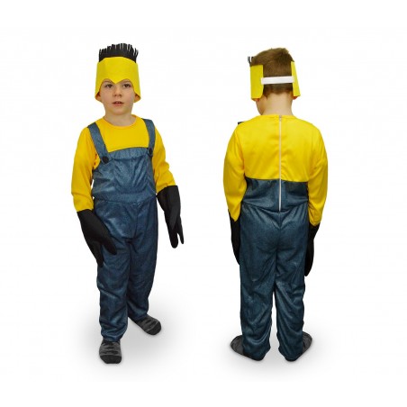 619359 Costume di carnevale Aiutante giallo e blu da Bambino da 3 a 12 anni 619359 Costume di carnevale Aiutante giallo e blu da Bambino da 3 a 12 anni