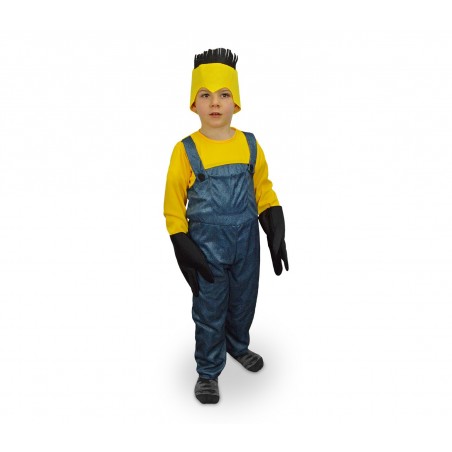 619359 Costume di carnevale Aiutante giallo e blu da Bambino da 3 a 12 anni 619359 Costume di carnevale Aiutante giallo e blu da Bambino da 3 a 12 anni