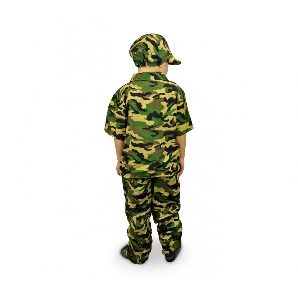 619397 Costume di carnevale Militare da Bambino da 3 a 12 anni