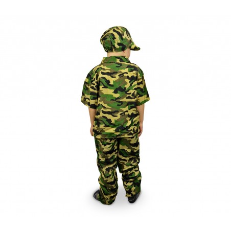 619397 Costume di carnevale Militare da Bambino da 3 a 12 anni