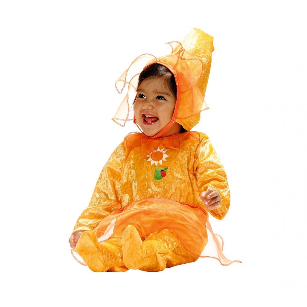 156557 Costume Girasole Bambina da 3 a 12 Mesi