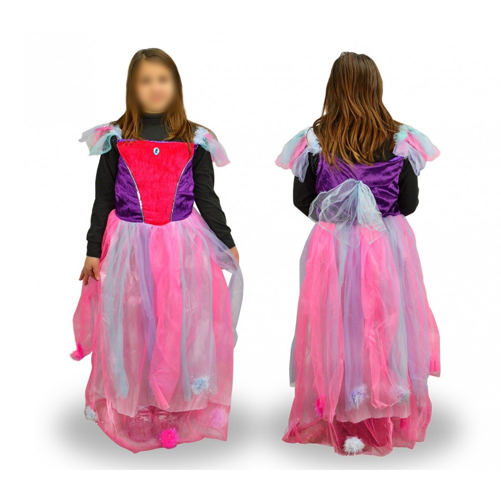 237768 Costume carnevale da fatina delle favole da Bambina 3-12 anni