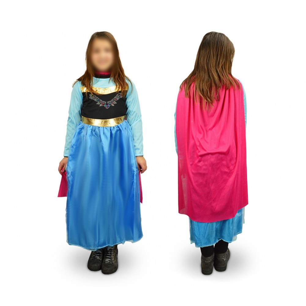 537745 Costume Principessa Regno Freddo Bambina da 3 a 12 anni