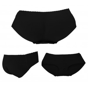 Culotte imbottita in microfibra con effetto push-up dei glutei senza cuciture 2