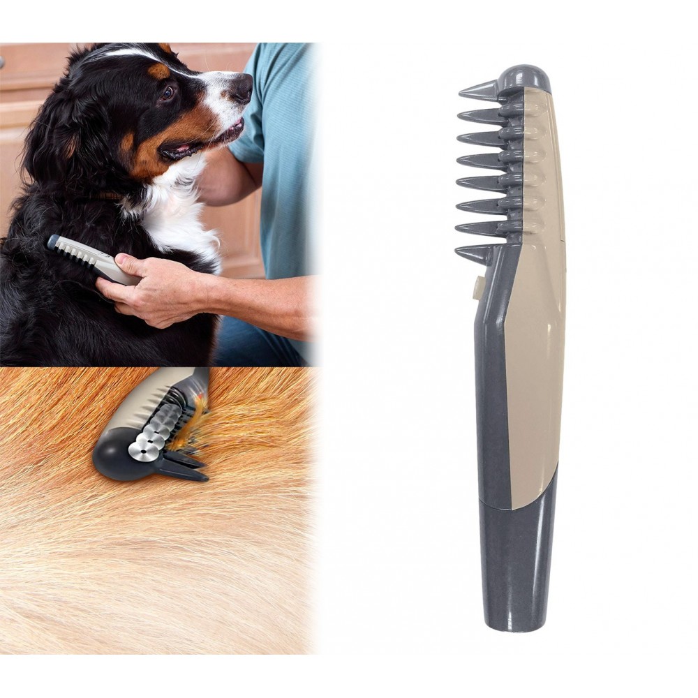 045763 Pettine elettrico taglia e sciogli nodi per cani e gatti