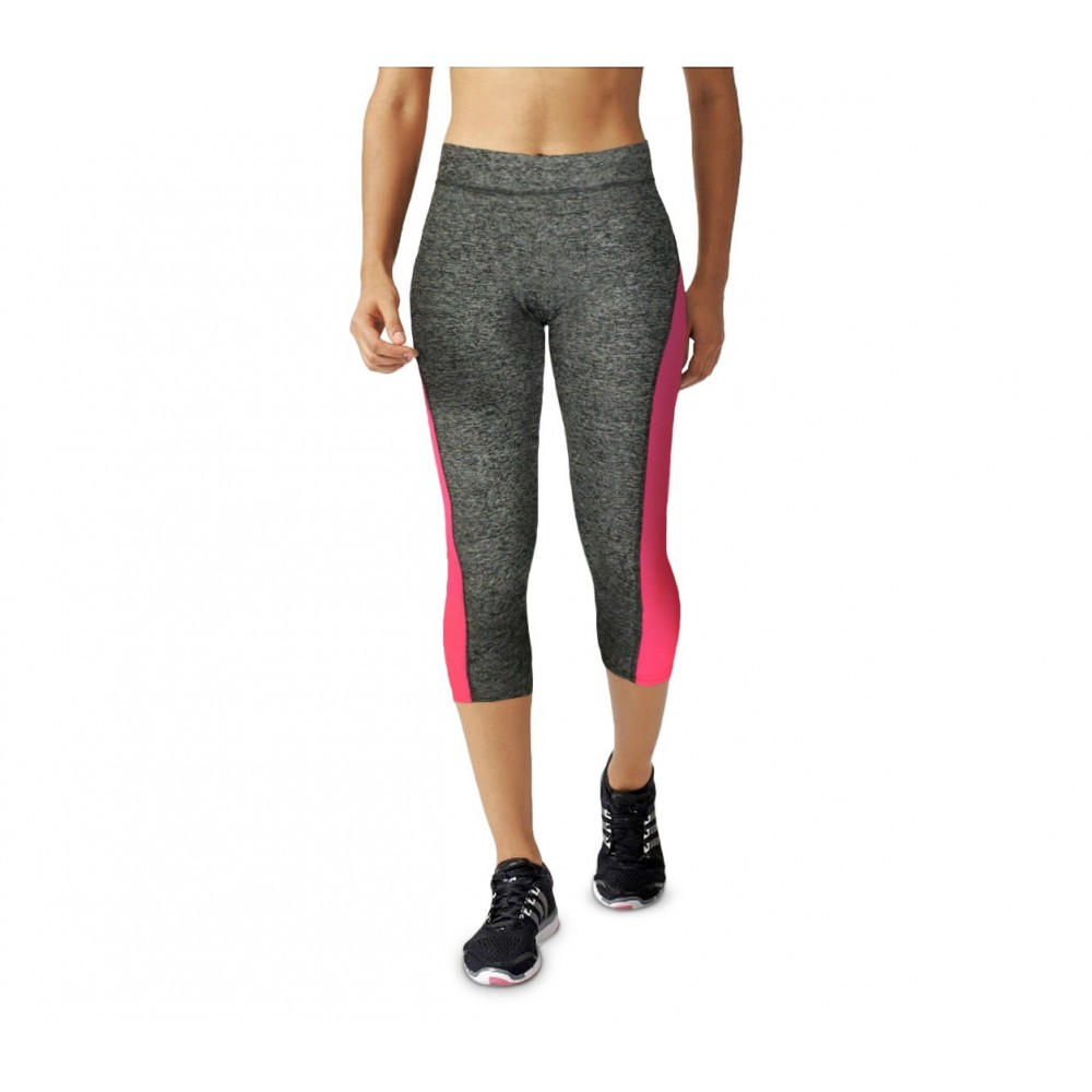 KZ-150 Leggings sportivo da donna al ginocchio tessuto tecnico palestra e corsa