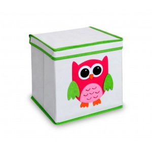 783102 Scatola portagiochi per bambini quadrata con coperchio 27 x 28 cm in tnt 2