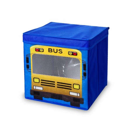 783103 Scatola portagiochi per bambini quadrata con coperchio 27 x 28 cm in tnt