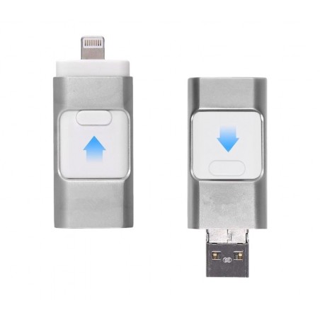 241036 Pendrive usb 3 in 1 connettori lightning e micro usb per smartphone e pc 241036 Pendrive usb 3 in 1 connettori lightning e micro usb per smartphone e pc