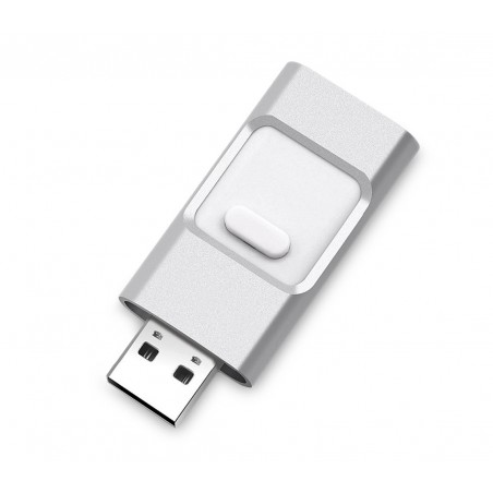 241036 Pendrive usb 3 in 1 connettori lightning e micro usb per smartphone e pc 241036 Pendrive usb 3 in 1 connettori lightning e micro usb per smartphone e pc