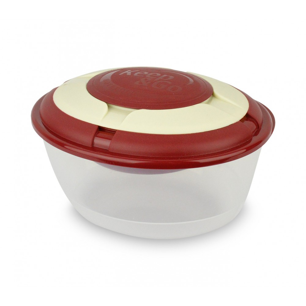 Image of Contenitore porta pranzo KEEP & GO 355305 con gel refrigerante caldo-frossodo Bordeaux052