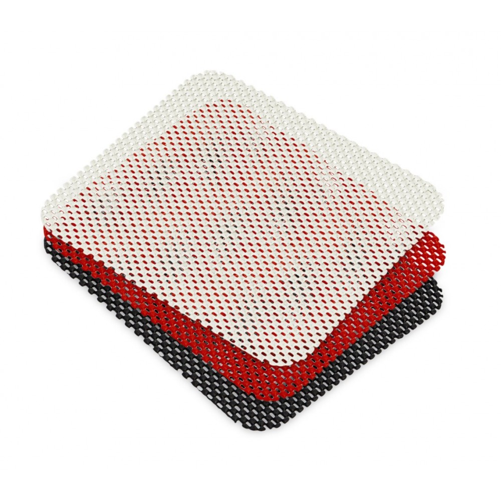 Set 3 tappetini 516940 antiscivolo 15 x 15cm universali per auto