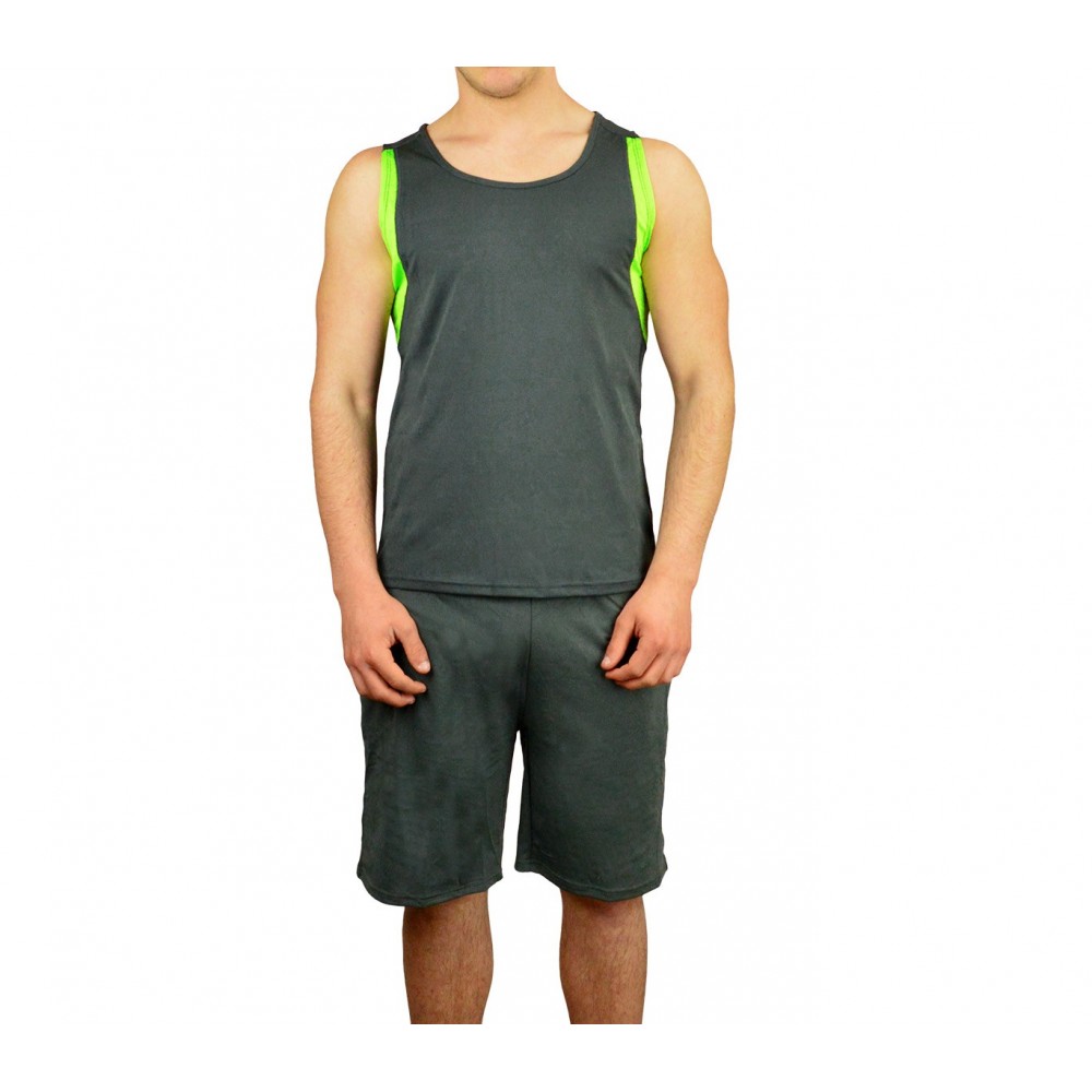 Completo sportivo da uomo ALTHANIUS pantaloncini e canotta dalla S