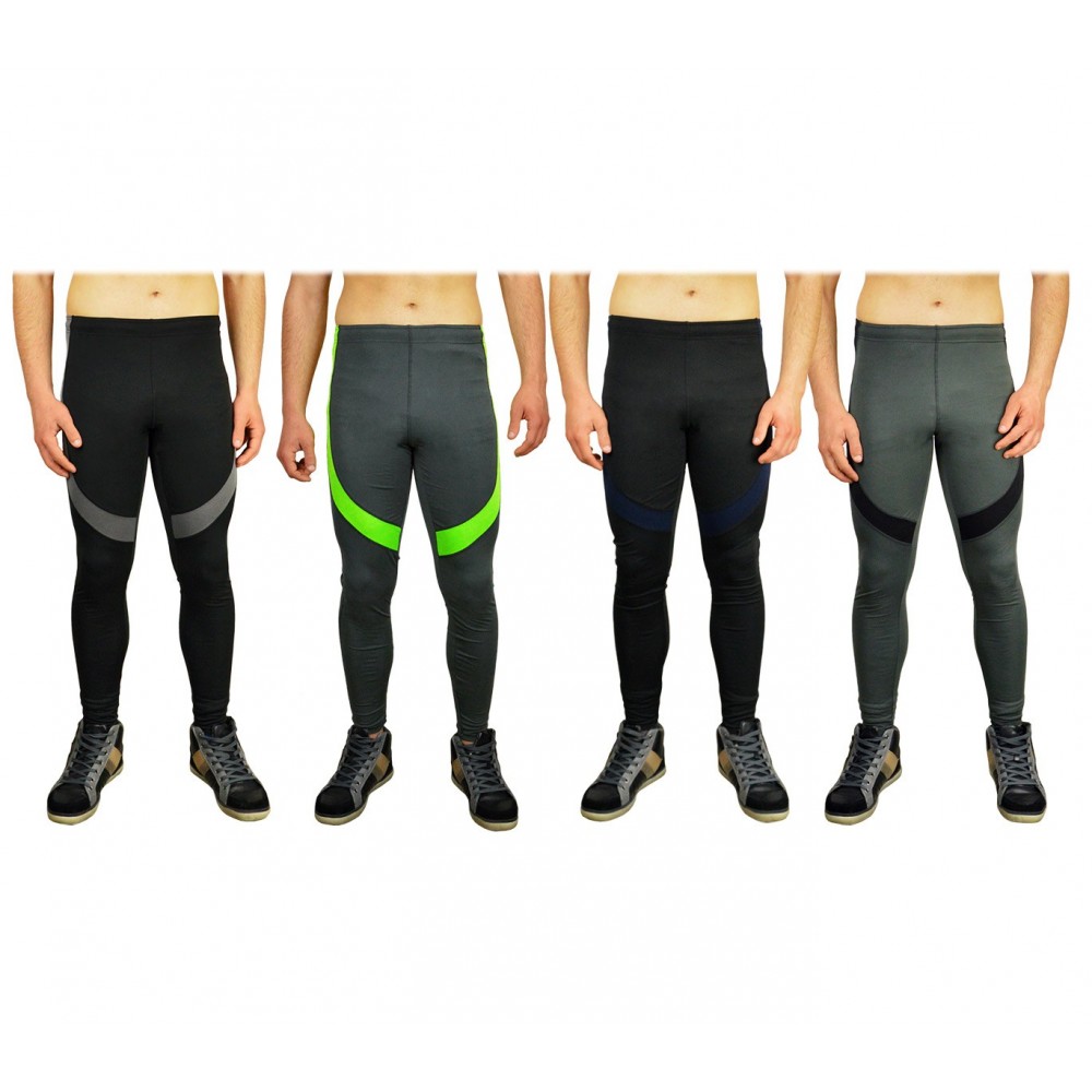 KZ-327 Pantaloni per lo sport da uomo con inserti colorati tessuto