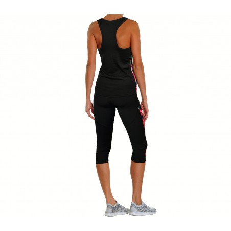 Completo sportivo da donna GIUNONE canotta e leggings al polpaccio in 3 colori 