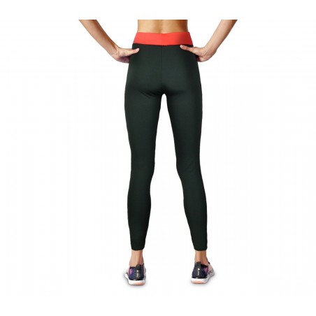 KZ-311 Leggings sportivo da donna con strappi e dettagli fluo a vita alta 