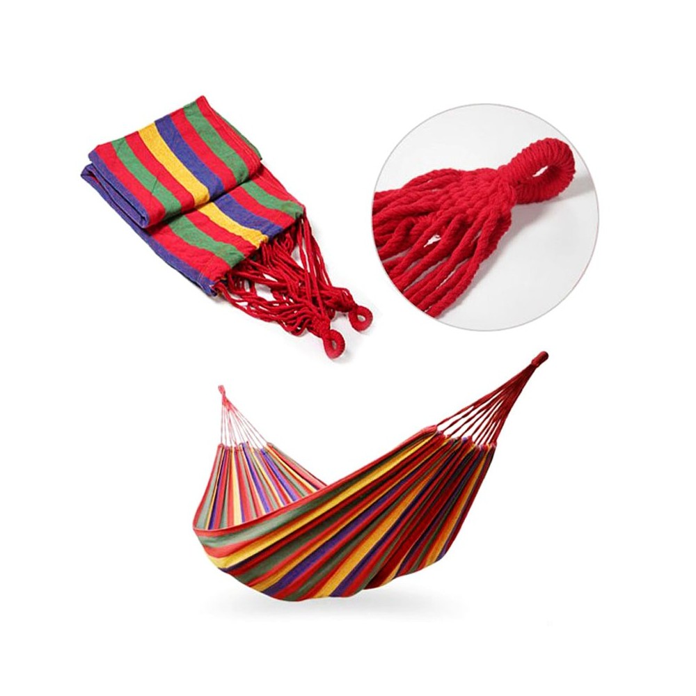 Amaca da giardino in cotone  276846 colorata L. 200 x P. 80 cm con sacca