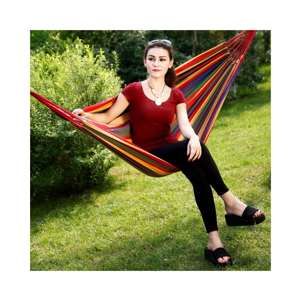 Amaca da giardino in cotone  276846 colorata L. 200 x P. 80 cm con sacca