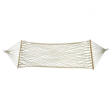Amaca da giardino 276853 in tessuto intrecciato 200 x 80 cm colore panna Amaca da giardino 276853 in tessuto intrecciato 200 x 80 cm colore panna