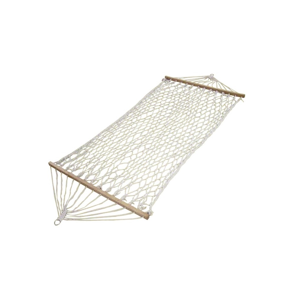 Amaca da giardino 276853 in tessuto intrecciato 200 x 80 cm colore panna
