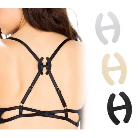Set tre clip per nascondere le bretelle del reggiseno 150437 in tre colori