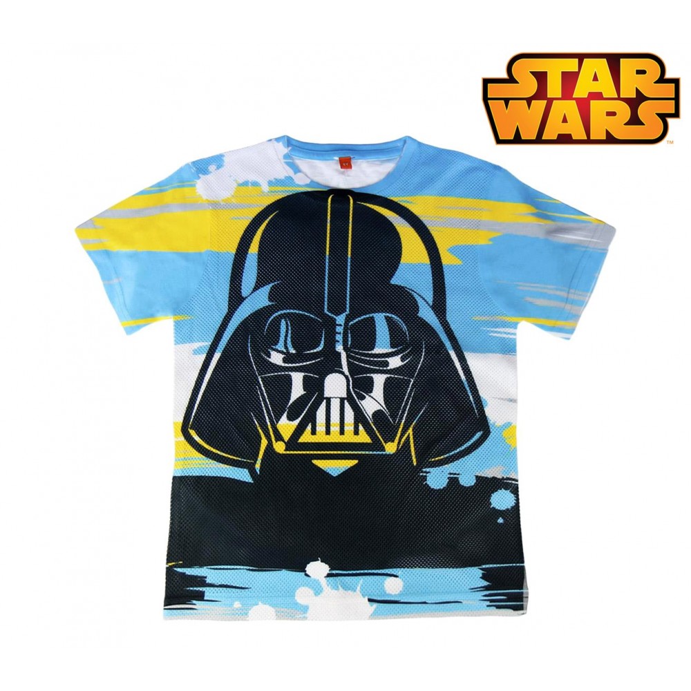 T-shirt da bambino Darth Fener STAR WARS 220001958 traforata dagli 8 ai 14 anni