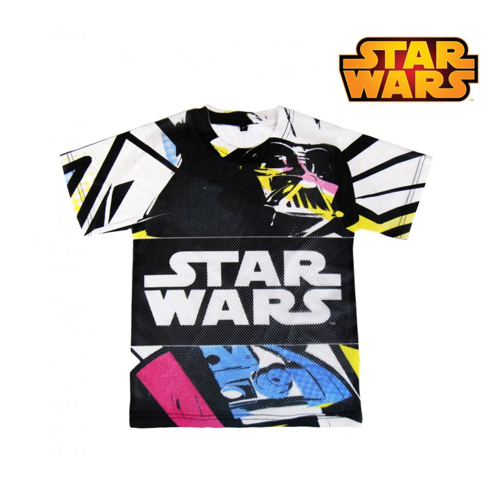 T-shirt da bambino STAR WARS 220001984 in cotone traforata dai 6 ai 12 anni