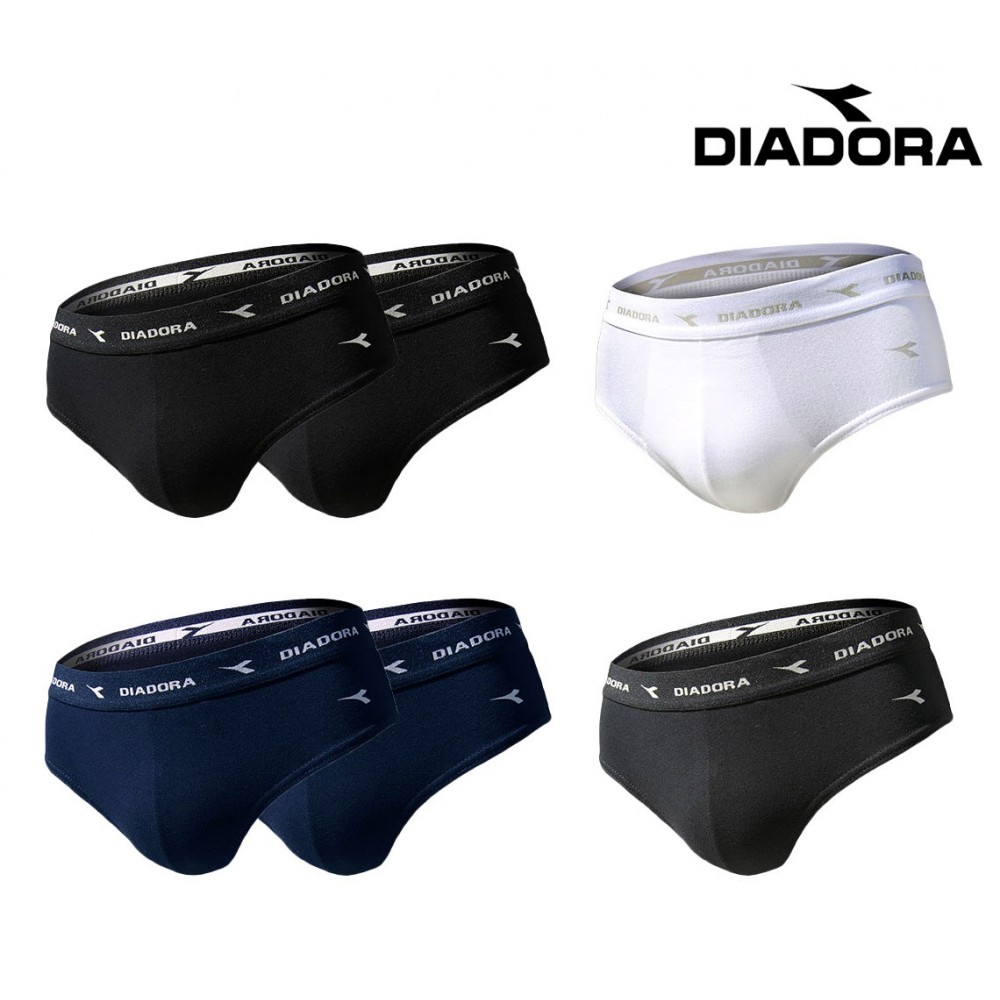 Pack da 6 slip cotone DIADORA art. 700 colori assortiti taglie dalla S alla XXL