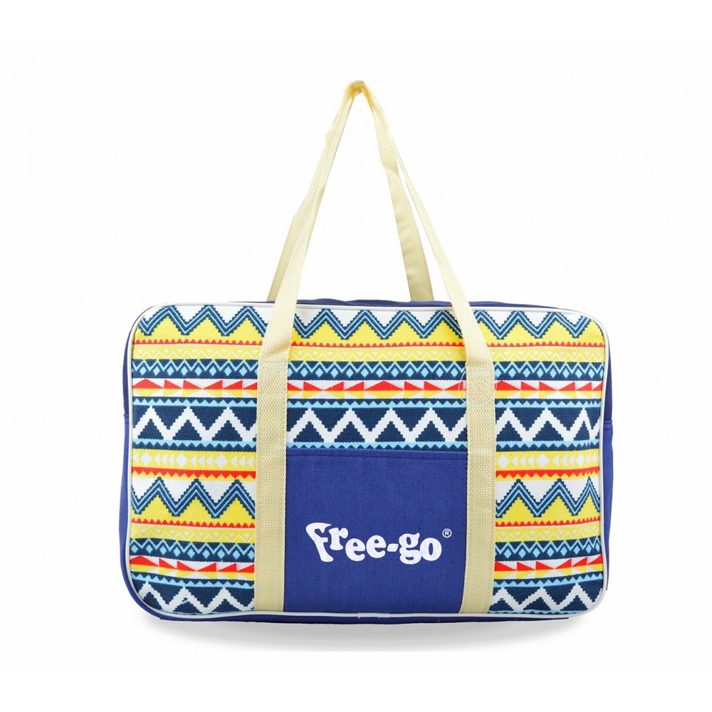 2953 Borsa termica Free-Go fantasia etnica doppio manico 44 x 30 x 17 cm