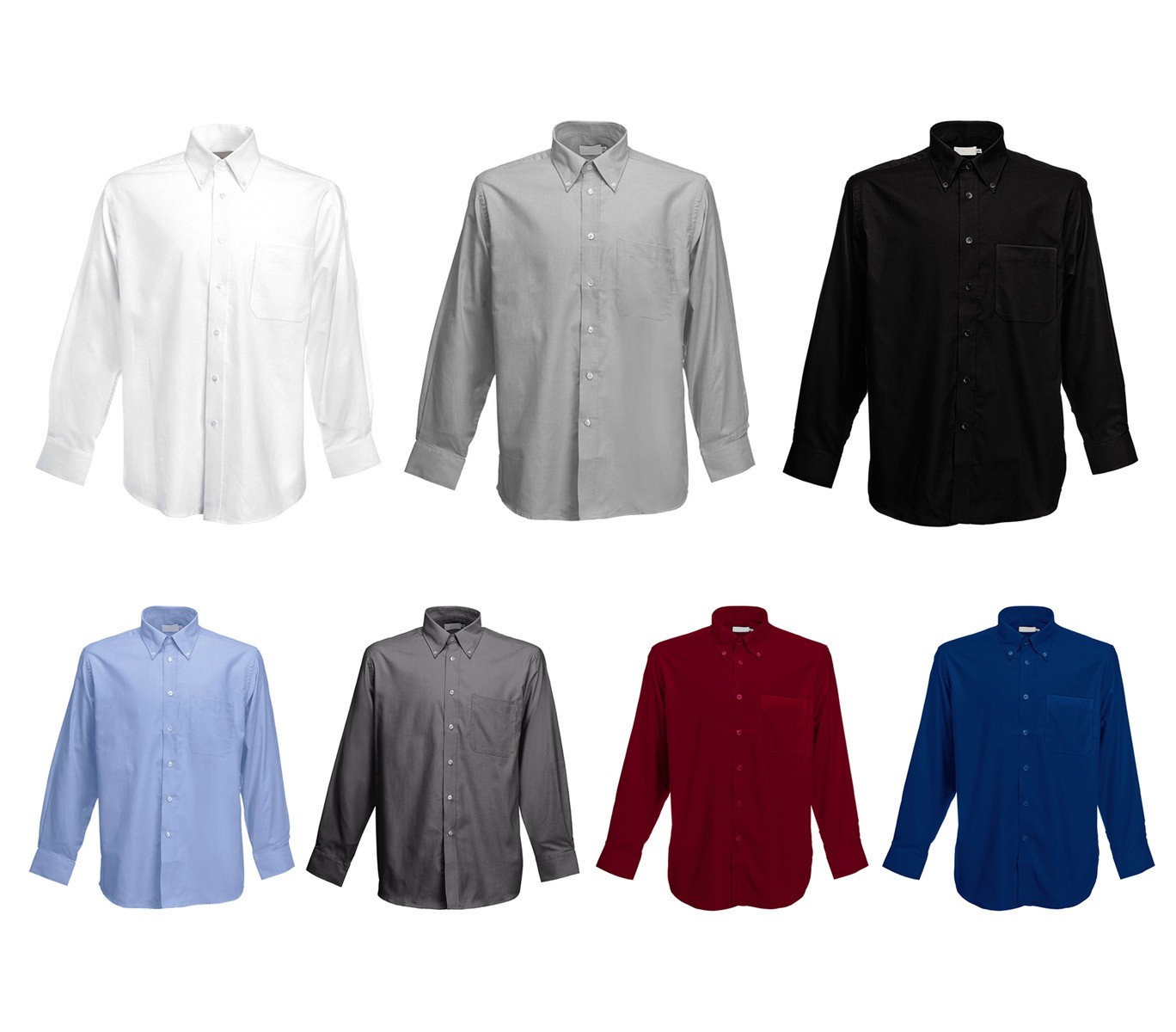 MEDIA WAVE store Camicia da Uomo Modello Alex Regular Fit in Cotone Colletto Classico Vari Colori 44//45, Bordeaux