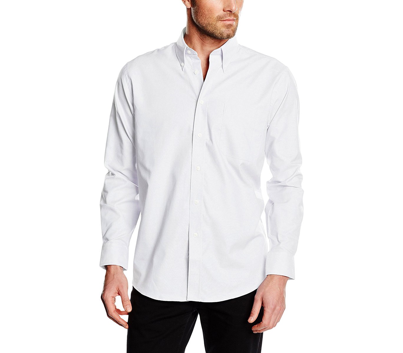 MEDIA WAVE store Camicia da Uomo Modello Alex Regular Fit in Cotone Colletto Classico Vari Colori 44//45, Bordeaux
