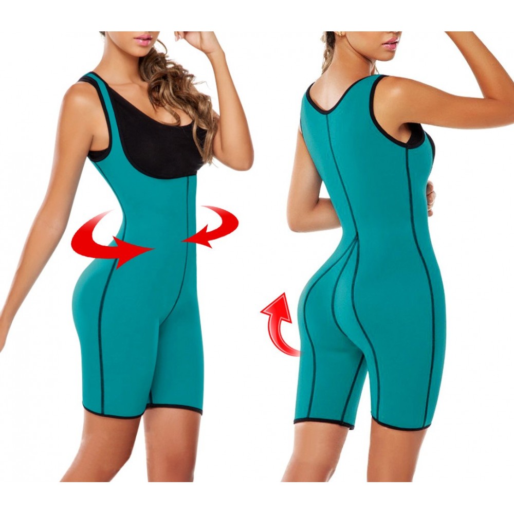 MERYOSZ Shapewear Body Modellante Donna - Controllo Pancia E Vita, Tuta A Compressione Con Cavallo Aperto (Nero) - 3