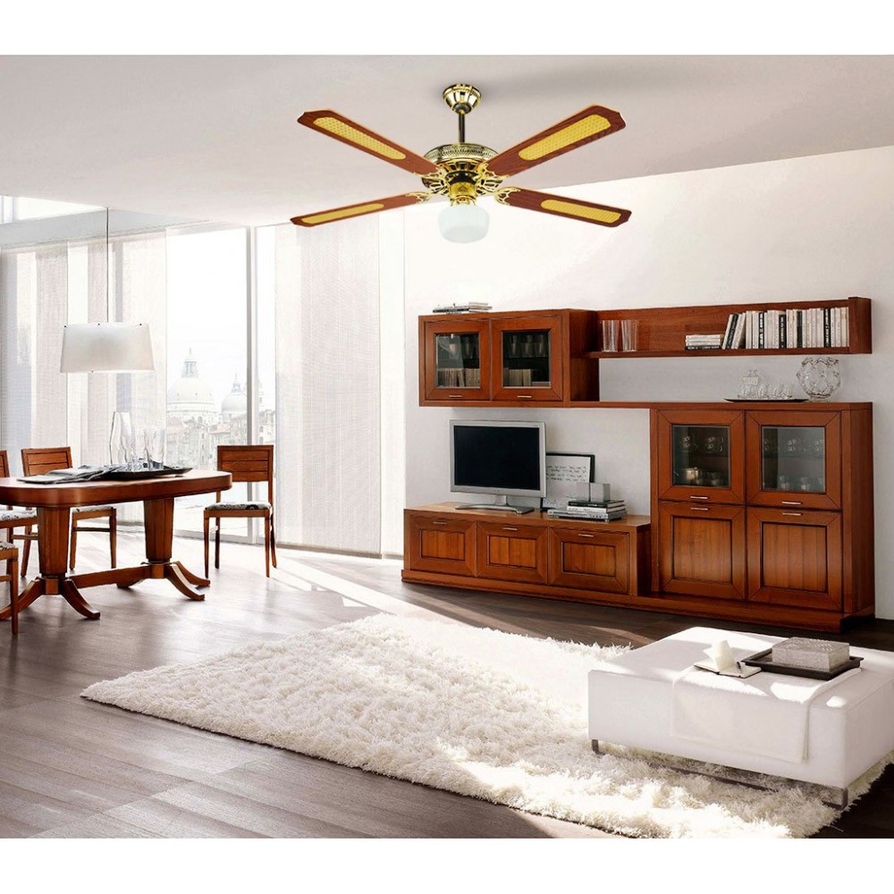 VECRD43-TL Ventilatore da soffitto DCG con luce e telecomando quattro pale 65W 