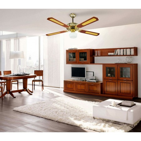 VECRD43-TL Ventilatore da soffitto DCG con luce e telecomando quattro pale 65W 