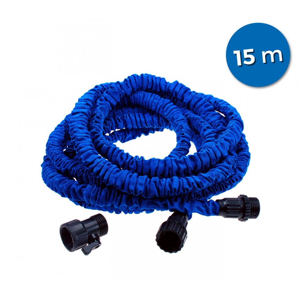 Image of Tubo Estensibile da Giardino con Pistola Flessibile Irrigazione 7,5-15-22-30m 15052