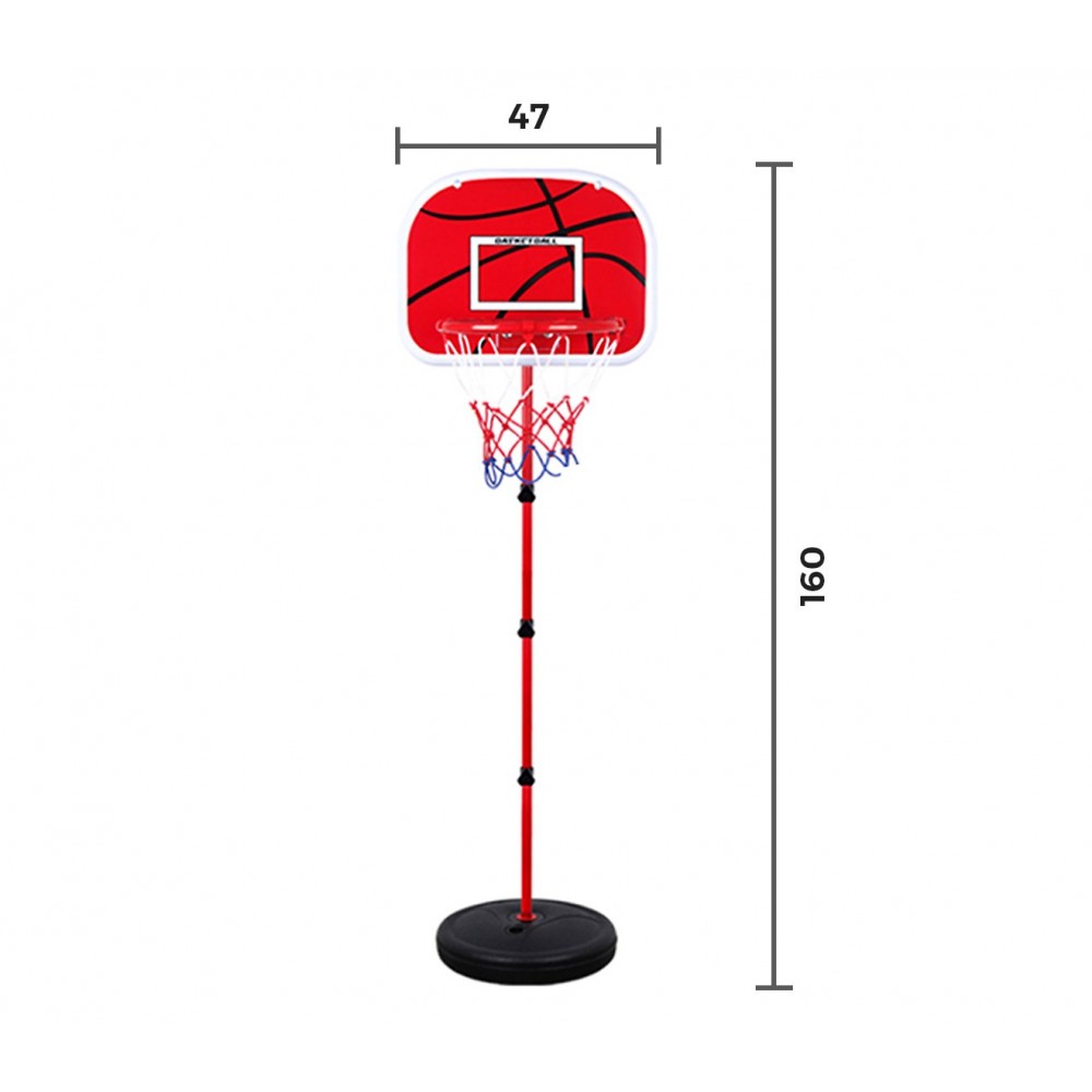 400067 Playset basket per bambini canestro regolabile in altezza e palla