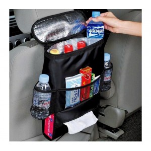 340518 Organizer per sedile posteriore auto con tasche e scomparto frigo 2