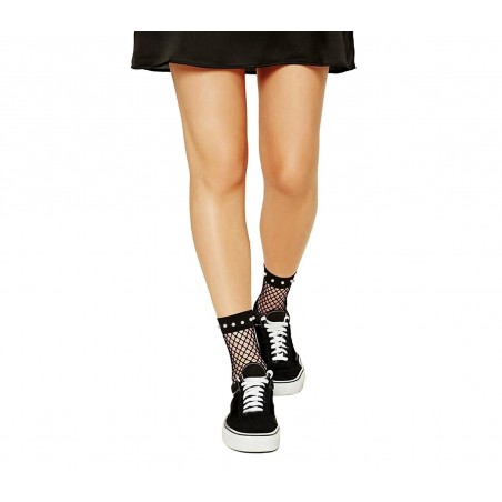 DSW Pack da 3 paia di calzini a rete modello FANCY neri alla caviglia 