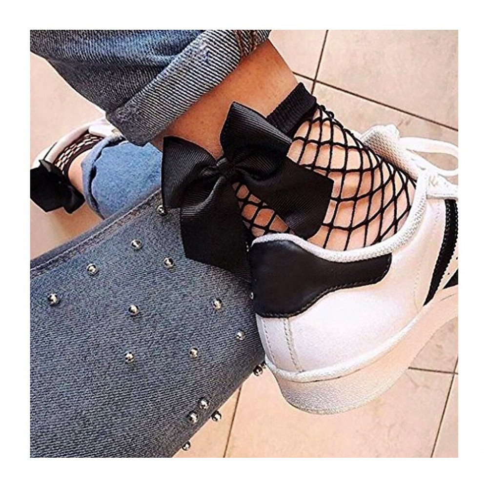 DSW Pack da 3 paia di calzini a rete modello FANCY neri alla caviglia 