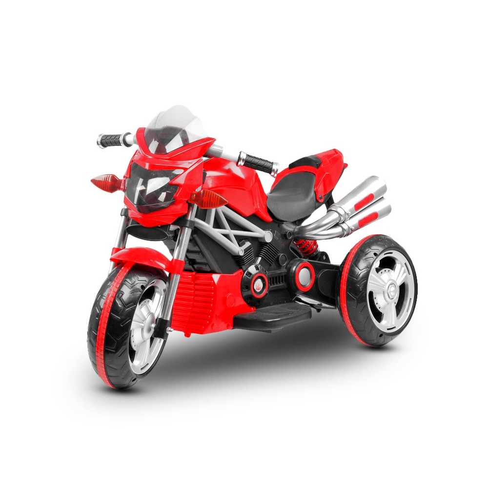 LT 852 Moto elettrica per bambini CUSTOM controllo manuale con luci e suoni 12V