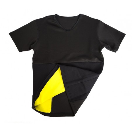  T-shirt sauna fitness effetto snellente braccia e addome unisex 