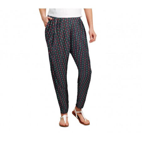 TG08-13 Pack da 3 pantaloni da donna mod. ONLY  tessuto morbido fantasia scacchi