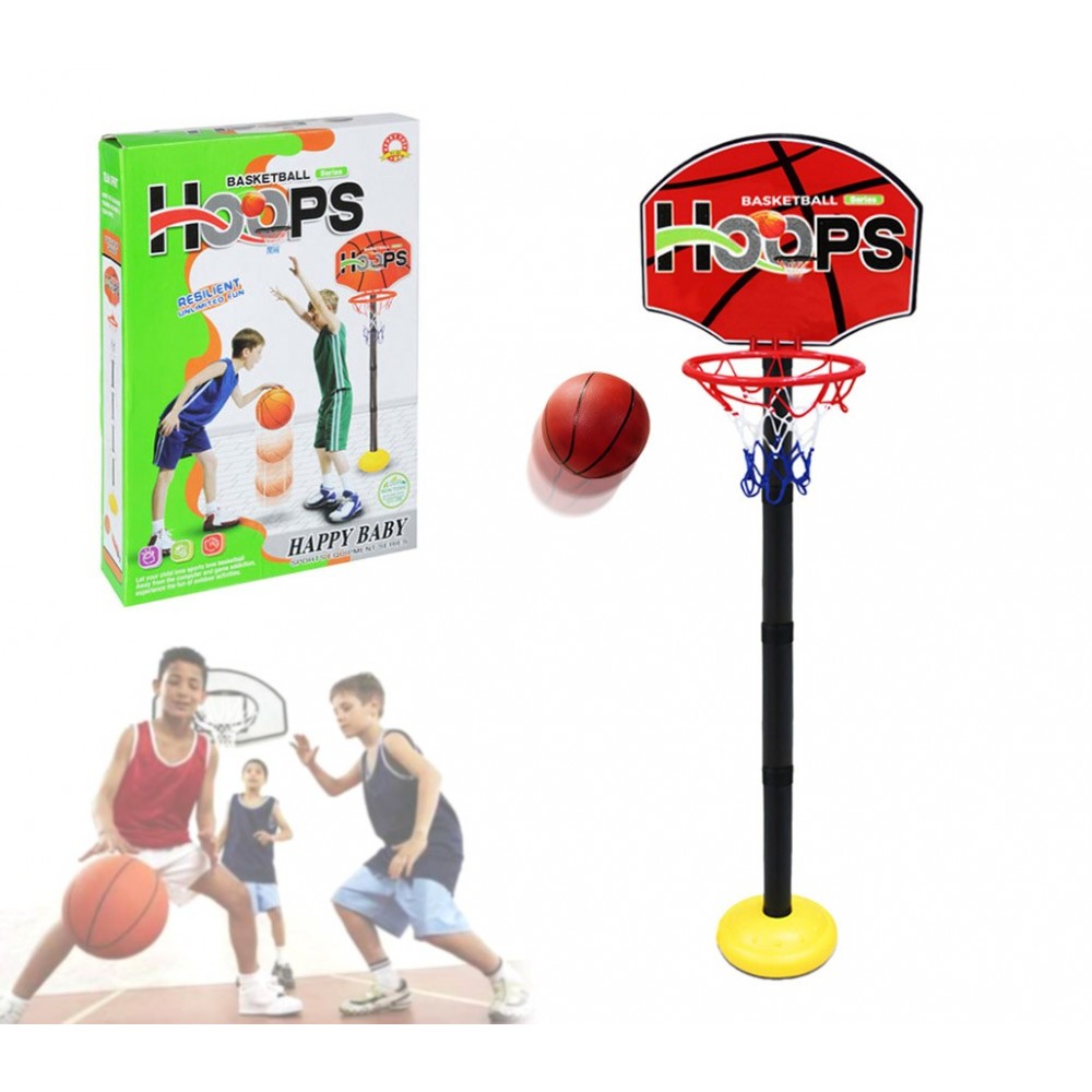 401269 Playset basket per bambini canestro regolabile in altezza con palla