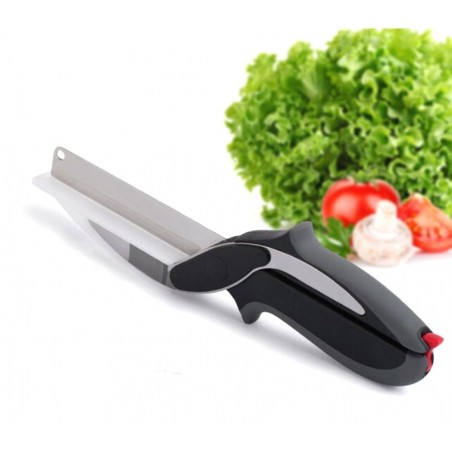 91472 Forbici 2 in 1 con tagliere incorporato con lama in acciaio inox 91472 Forbici 2 in 1 con tagliere incorporato con lama in acciaio inox