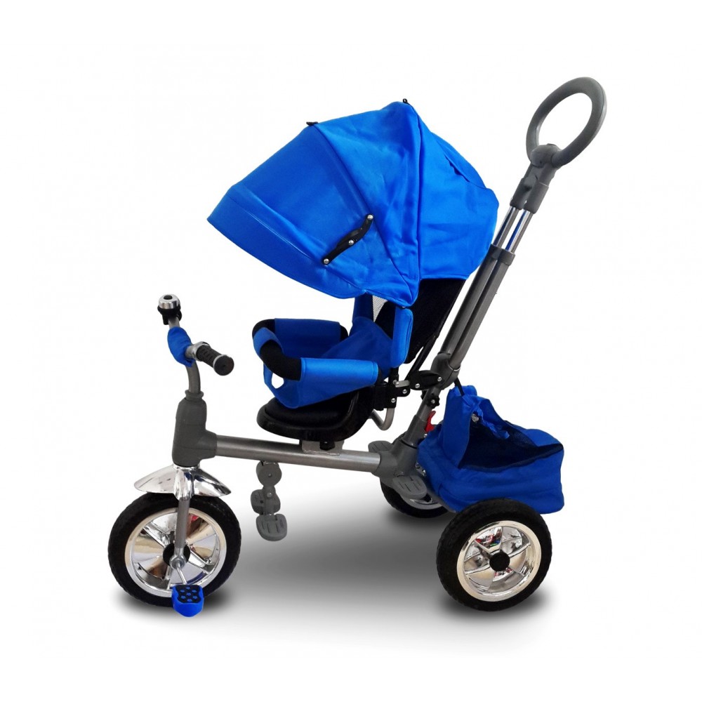 Triciclo a spinta LUXURY con pedali LT857 per bambini sedile girevole 